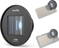 Objectif anamorphique SmallRig 1.33X pour téléphone portable, objectif de cinéma mobile à déformation d'écran large 2.4:1 avec monture T, pour une expérience cinématique sur téléphone