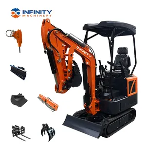 Chinese Supplier CE EPA 1600kg Mini Crawler Small Excavator 1.6 Ton Diesel Digger From Direct Factory