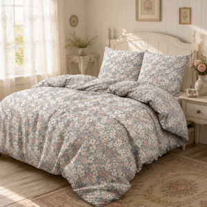 Poland Local Hub 3 Piece Cotton Floral Bedding <b>Set</b> Queen Size Cottage Bloom <b>Comforter</b> EU Dropshipping - Product Image 6