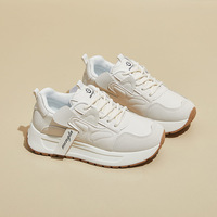 Chaussures de sport décontractées pour femmes, style coréen, respirantes en maille, à semelle épaisse et surélevée, modèle 'Old Daddy', pour étudiants, collection 2024