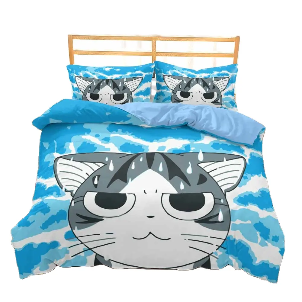 3D cartoon styles anime cat chi's sweet home printed bedding set