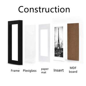 Lot de 3 cadres photo en bois MDF de taille personnalisée A3 A4 de 6 7 8 10 pouces, prix d'usine en gros - Product Image 4