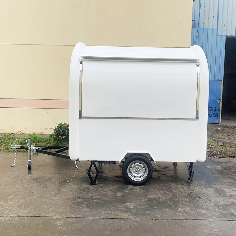 Mobile Snack Cart with Lockable Storage for Outdoor Sales