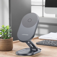 Support de téléphone magnétique pliable en alliage d'aluminium, réglable en hauteur, portable, pour bureau et voyages d'affaires