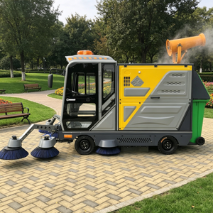 Véhicule de balayage routier municipal électrique, <span class=keywords><strong>machine</strong></span> de balayage à vide pour l'extérieur, pour autoroute et parc - Product Image 2