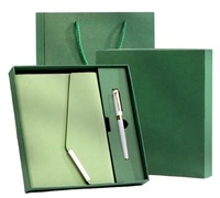 2025 impression de logo personnalisé A5 journal quotidien planificateur cahier coffret cadeau cahier en cuir à couverture rigide de luxe avec stylo