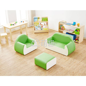 Moetry Baby Nursery Biblioteca Muebles Banco de lectura suave con almacenamiento Guardería Estantería para niños - Product Image 6