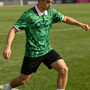 Más Estilos Disponibles, Camiseta de Fútbol Azul con Diseño de Estrella, Transpirable, Deportiva, México - Product Image 3