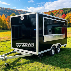 Fully Equipped Snack Food <b>Trailer</b> Hot Dog Ice Cream Mobile Kiosk Concession Retro Electric Stainless Steel Food Truck - Product Image 1
