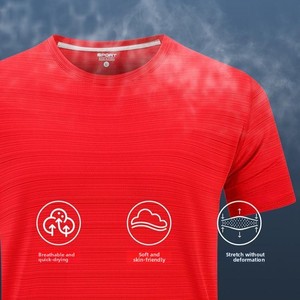 Camiseta Personalizada <span class=keywords><strong>de</strong></span> Secado Rápido y Cómoda para Hombre, en Oferta, <span class=keywords><strong>de</strong></span> Poliéster y Elastano, Tejido <span class=keywords><strong>de</strong></span> <span class=keywords><strong>Punto</strong></span>, con Serigrafía - Product Image 1