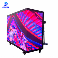 Comptoir de bar mobile LED, design portable, table d'affichage LED, économie d'énergie, haute résolution, table DJ LED P2.5 pour spectacles en direct