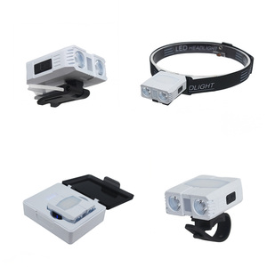 Faro LED de doble haz recargable con cargador de acoplamiento de batería, sensor de movimiento, pantalla de alimentación, faro para trabajo al aire libre - Product Image 2