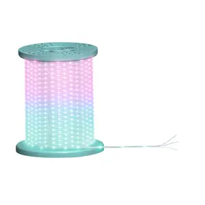 พิกเซลแสง WS2812 ไล่ RGB สี PVC IC แอดเดรสกลางแจ้ง DMX สมาร์ทแถบ Fairy String ไฟ led ก้อนกรวดไฟ Fairy