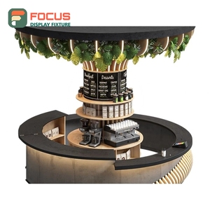 Freestanding Coffee Merchandise Display Rack Matte Black Finish Coffee Bag Display Area Bakery Cafe Display Rack - Product Image 2