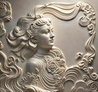 Produits personnalisés Style européen moderne à bas prix Décoration intérieure Décoration murale en fibre de verre Peinture en relief