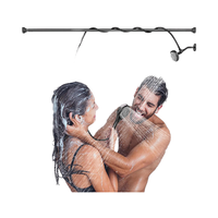 Kit de douche de salle de bain moderne en acier inoxydable américain, finition chromée, 3 fonctions, écologique, avec filtre double dissimulé