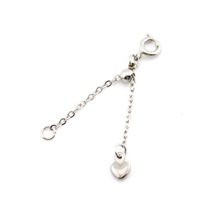 Stainless Steel <b>Adjustable</b> Lobster Clasp Extension Chain Heart Pendant <b>Bracelet</b> Necklace Jewelry Findings - Product Image 2