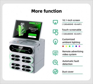 Customized 10.1 Lcd Screen 8-Slots <b>Mobile</b> Share Charging Cabinet High-Capacity Power Bank - Product Image 5