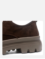 Chaussures Derby à plateforme, semelle épaisse et robuste, lacets, chaussures décontractées, antidérapantes, durables, confortables, respirantes, style streetwear, à porter toute la journée