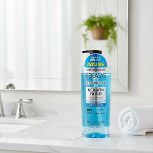 Kerasys Keratin Amino Acid Bond Silky Moisture Gel <b>Shampoo</b> 600ml Damaged/Sensitive Hair Frizz-Free Smooth Hydration Repair - Product Image 3