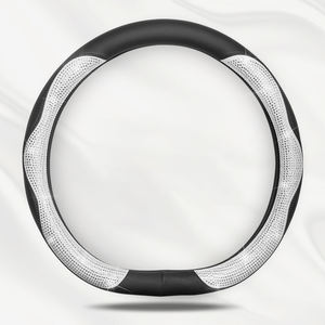 Cubierta para volante de coche con personalidad, conjunto universal con incrustaciones de diamantes para las cuatro estaciones, accesorios interiores encantadores para mujer - Product Image 5
