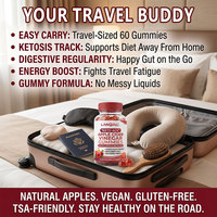 Gummies Minceur Lanoric OEM Keto ACV au Vinaigre de Cidre de Pomme pour la Perte de Poids, Gummies aux Fruits pour le Soutien à la Perte de Poids
