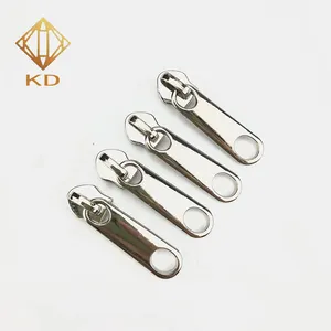 #5 Platinum Zip Kéo Custom Made Nylon Zipper Slider Cho Túi