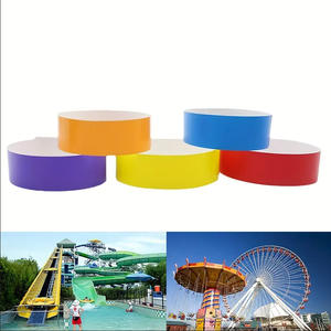 Bracelet en Tyvek imperméable personnalisé, <span class=keywords><strong>billet</strong></span> d'entrée jetable pour parc d'attractions, bracelet en papier <span class=keywords><strong>pas</strong></span> <span class=keywords><strong>cher</strong></span>, fournitures promotionnelles pour fêtes - Product Image 5