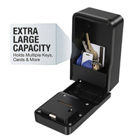 Caja Fuerte de Pared de Gran Capacidad de Grado Comercial para Llaves de Reserva, Tarjetas y Efectivo para Personal de Oficina, Protección Antipérdida