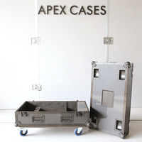 APEX CASES OEM Custom Reinforced Top Lid Separate Honeycomb Laminate 4" Castors Stage Lighting Flight Case 3-Year Warranty