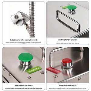 Pelatrice Elettrica in Acciaio Inox per Frutta, Macchina per Pelatura di Kiwi, Mele e Arance - Product Image 4