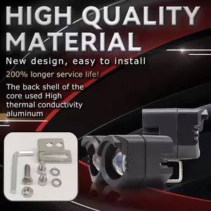 Nouveau projecteur LED 12V pour moto, puce 3570, 30W, lampe de travail bicolore, phares antibrouillard étanches pour motos et camions - Product Image 5