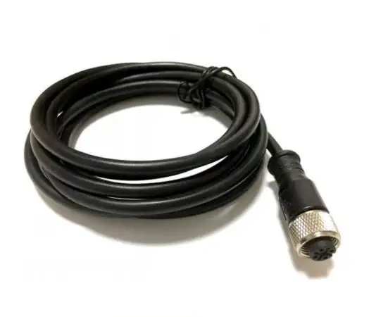 4pin m12 kabel laki-laki ke perempuan konektor kode A 90 derajat M12 konektor listrik magnetik