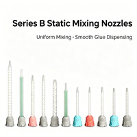 Tube mélangeur statique jetable à 16 segments, rapport 10:1, 50 ml, avec capuchon gris, pour distributeur de colle bi-composant