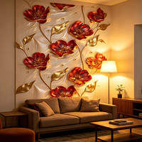 Autocollant mural décoratif 3D en vinyle imperméable, pelable et repositionnable, pour la décoration des murs d'appartements, de salles de sport, de maisons, d'hôtels et de halls d'entrée