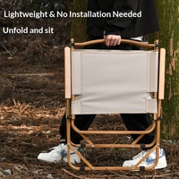 Ensemble chaise pliante d'extérieur et table de camping en alliage d'aluminium, chaise portable pour pique-nique/pêche/plage avec design Kermit