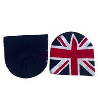 Chine Acrylique Tricoté Surdimensionné Londres Jacquard Bonnet Chapeaux Taille Libre Extensible Hiver Voyage Accessoire Beanise pour Hommes et Femmes