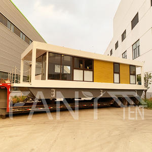 Fanye Electric Aluminium Small à Guangzhou Shenzhen, maison flottante avec ponton et deuxième étage, construction aquatique, maison-<span class=keywords><strong>bateau</strong></span> - Product Image 1