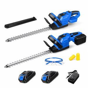 Taille-haie sans fil industriel, cisaille électrique à affichage numérique, tête rotative, batterie lithium-ion rechargeable 21V - Product Image 1