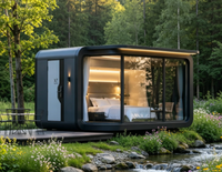 Maisons Modulaires Économiques en Acier de 20 et 40 pieds, Type Pod, Bureau, Cabine Apple pour Chambre, Cuisine, Solution de Tiny House
