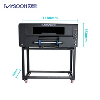 A3 UV DTF Set 30cm dua rol AB Film untuk Inkjet Printer untuk mug botol cangkir Transfer bungkus dan murah Label grosir UDTF