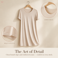 Robe T-shirt douce et fluide, très populaire, longue, décontractée, ample et respirante, idéale pour la détente nocturne