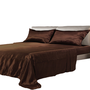 Groothandel Luxe Op Maat Gemaakte Beddengoedset Zijdezacht Satijn Lakens Set Beddengoedset 4-delig - Product Image 6