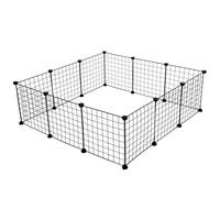 Parc pour animaux de compagnie DIY 35*41cm, enclos portable en métal pour chiens, chats, lapins, petite cage pour animaux