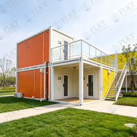 Unité de conteneur pliable FLKT, showroom mobile, bureau temporaire, boutique préfabriquée modulaire en conteneur maritime