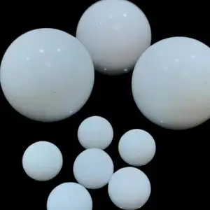 Özel yapılmış beyaz yüksek sıcaklık ptfe topu işleme