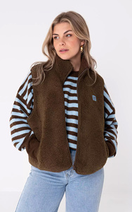 <span class=keywords><strong>Gilet</strong></span> personnalisé en Sherpa avec fermeture éclair à l'avant pour femmes, vêtements de <span class=keywords><strong>sport</strong></span> d'extérieur de style basique, vestes chaudes sans manches doublées en polaire, <span class=keywords><strong>gilet</strong></span> pour vêtements d'extérieur essentiel - Product Image 2