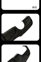Kit carrosserie pour BMW Série 3, lèvre arrière E90 E92 E93, style MP modifié, lèvre arrière brillante avec motif carbone, quatre sorties