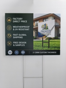 Panneaux de jardin personnalisés résistants aux intempéries pour entreprises - Panneaux de jardin de célébration avec piquets de fixation faciles - Pour le soutien de campagnes électorales locales - Product Image 1