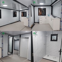 Maison conteneur économique extensible de 20 pieds, 1, 2 ou 3 chambres, maison modulaire préfabriquée avec salle de bain, maison mobile prête à l'installation